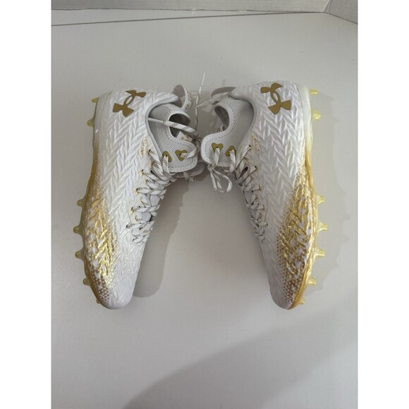 Under Armour Football Cleats MC Spotlight Clone White Gold 3026334-104 size 12 main image 12